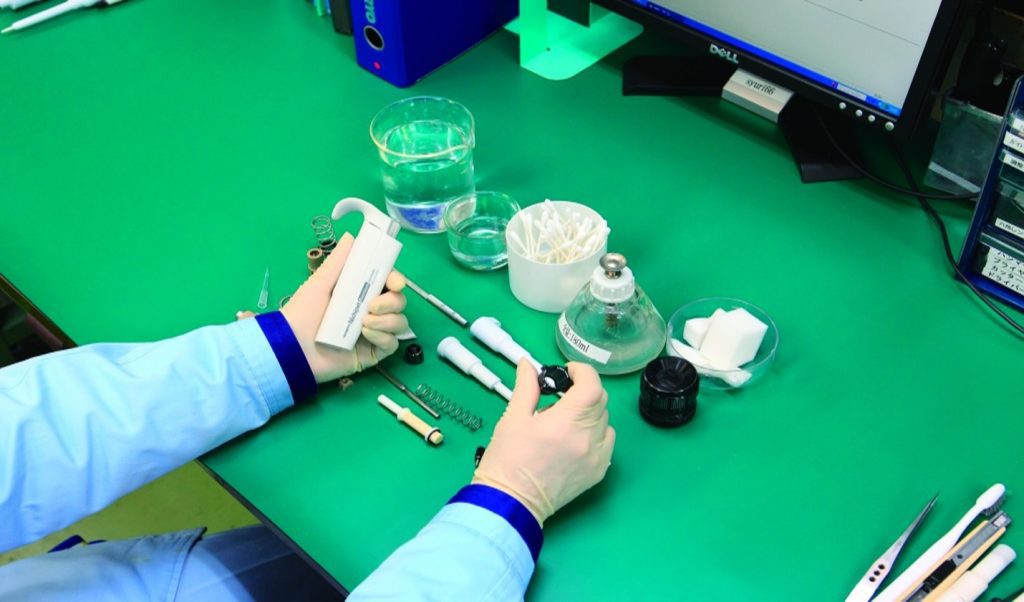 pipette disassembly for preventative maintenance
