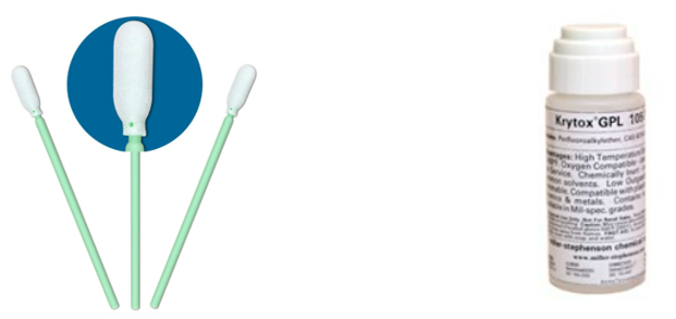 Swabs and oil