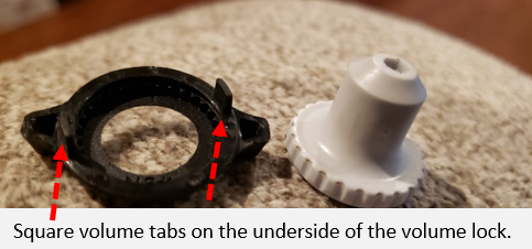Tabs on the underside