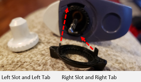Pipette body slots and volume lock tabs