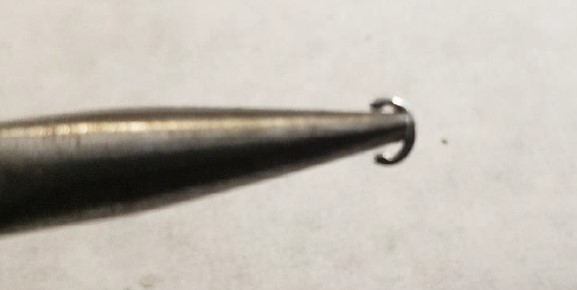 hold c-clip with pliers
