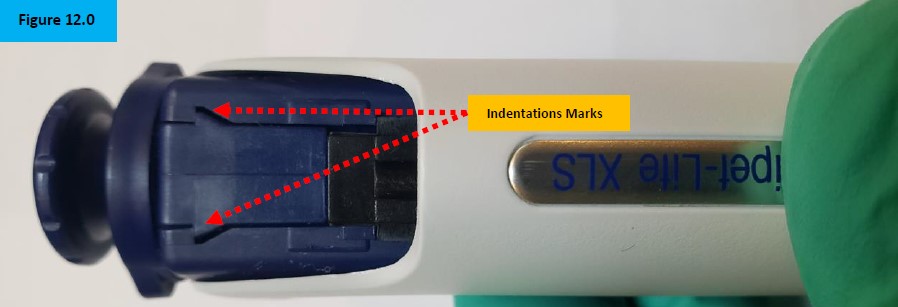 Figure 12.0 Intention marks for the bent-nosed pliers.