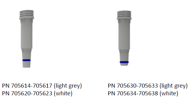 Illustration of old vs. new (from March 2023) nose cone design
