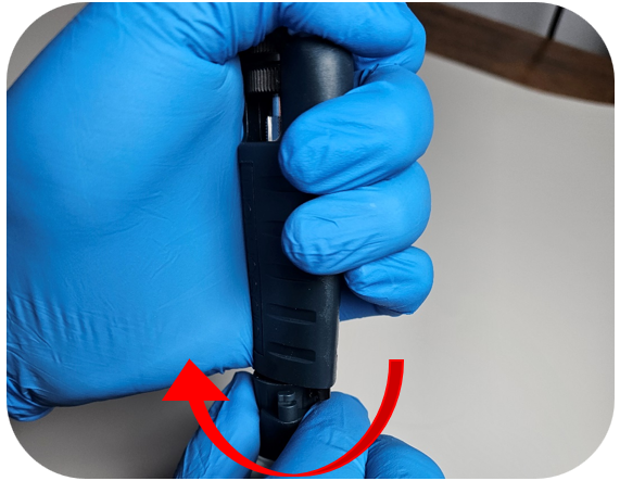 Turning ejector interface to unclip